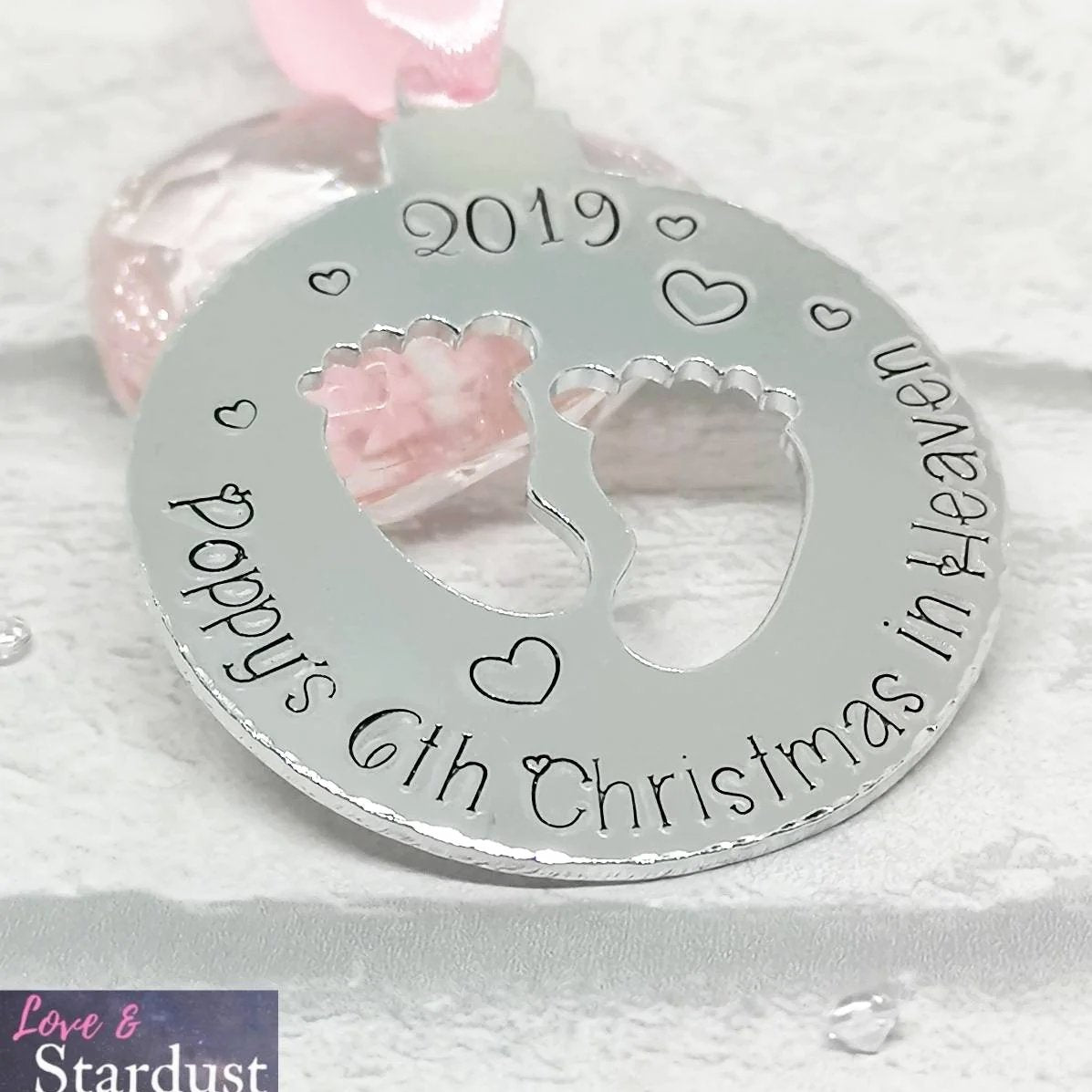 CHRISTMAS IN HEAVEN Personalised Tree Decoration