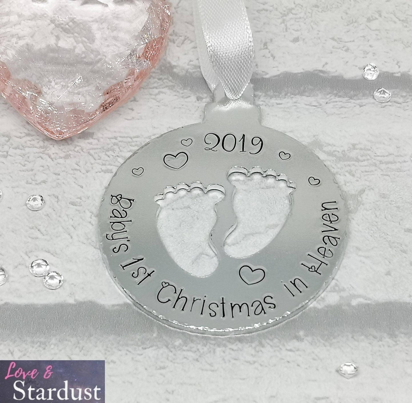 BABY'S 1st CHRISTMAS IN HEAVEN Tree Decoration