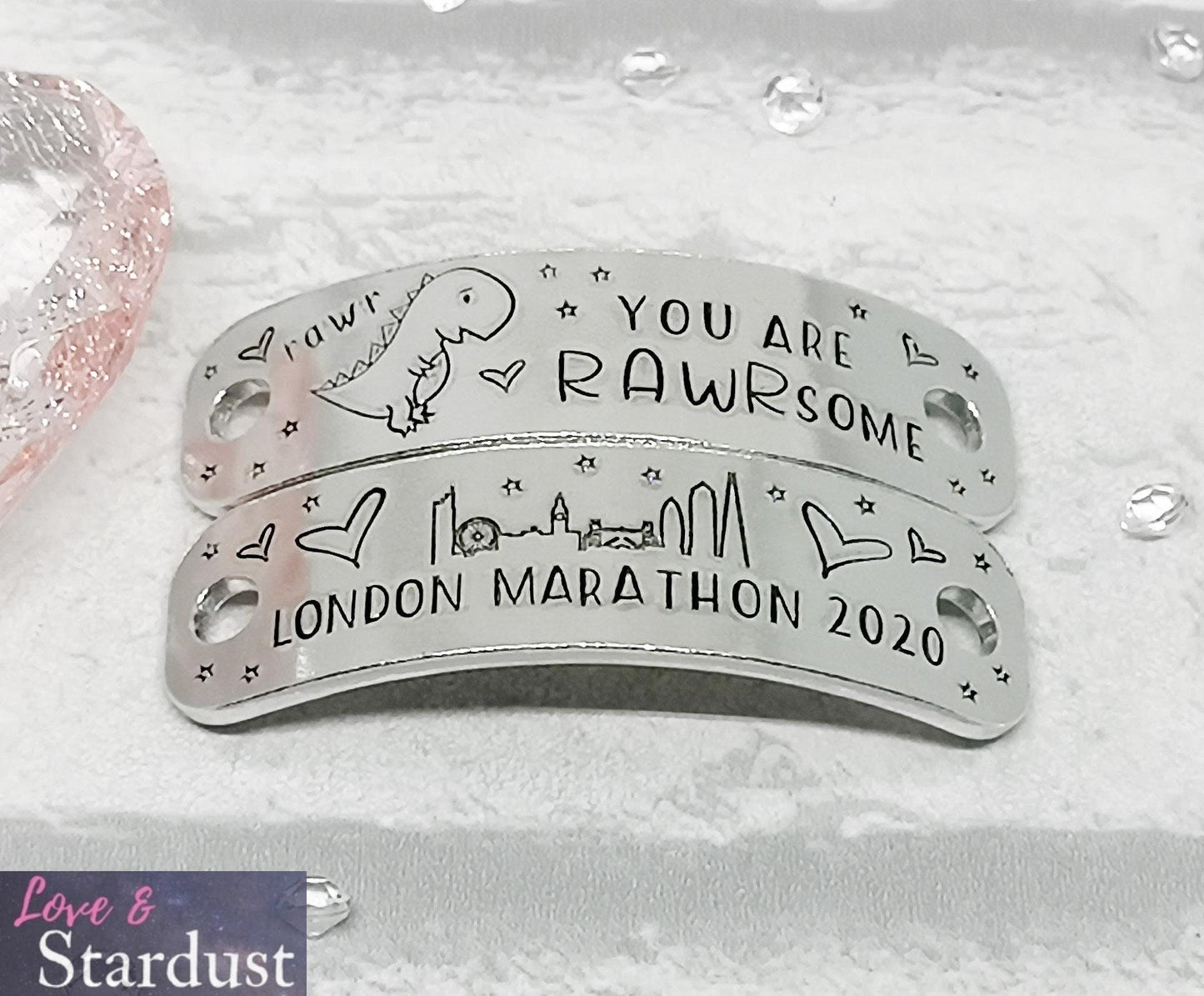 YOU ARE RAWRSOME London Skyline Trainer Tags