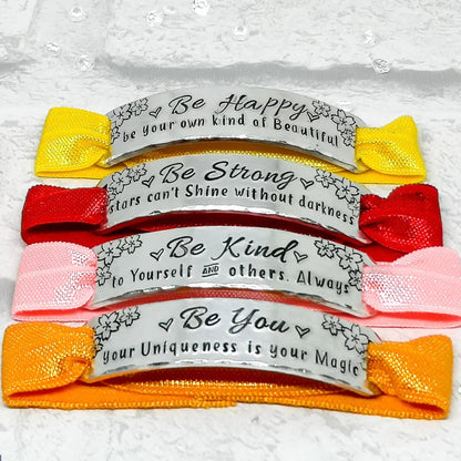 BE HAPPY Comfort Fit Affirmation Bracelet