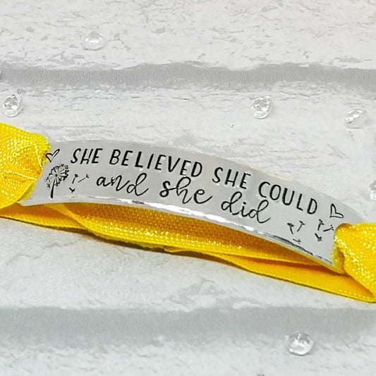 SHE BELIEVED SHE COULD Comfort Fit Bracelet