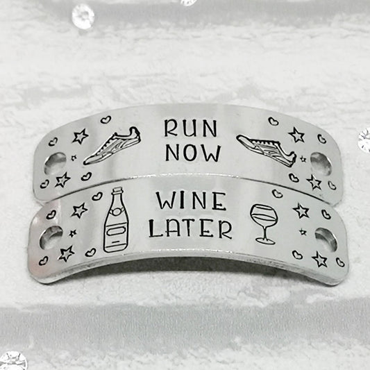 RUN NOW WINE LATER Trainer Tags