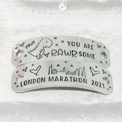 YOU ARE RAWRSOME London Skyline Trainer Tags