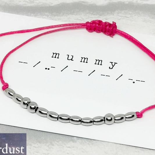 MUMMY Morse Code Bracelet