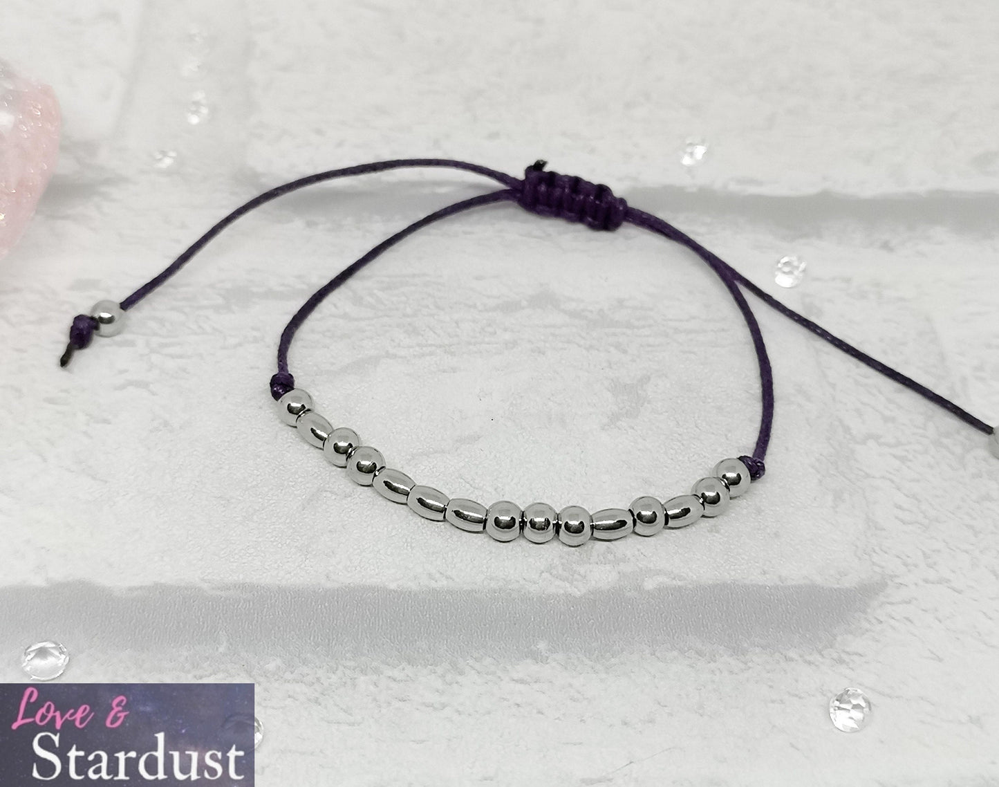 RUNNER Morse Code Bracelet