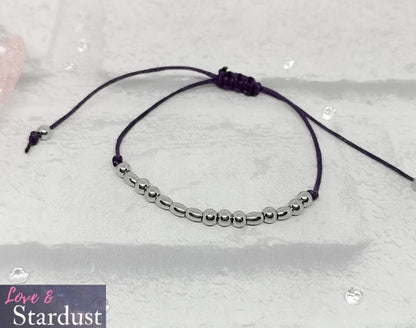 RUNNER Morse Code Bracelet