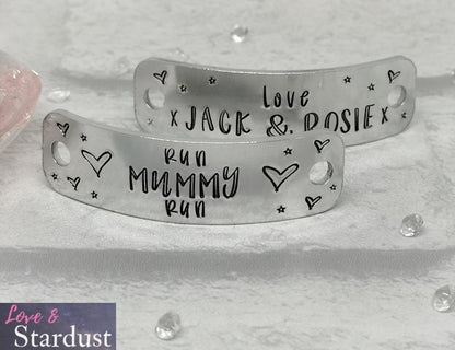 RUN MUMMY RUN Personalised Trainer Tags