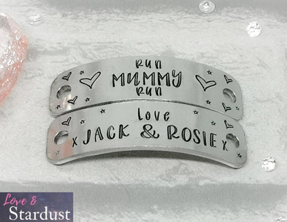 RUN MUMMY RUN Personalised Trainer Tags