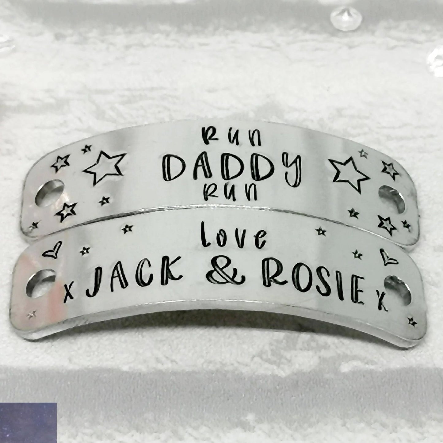 RUN DADDY RUN Personalised Trainer Tags