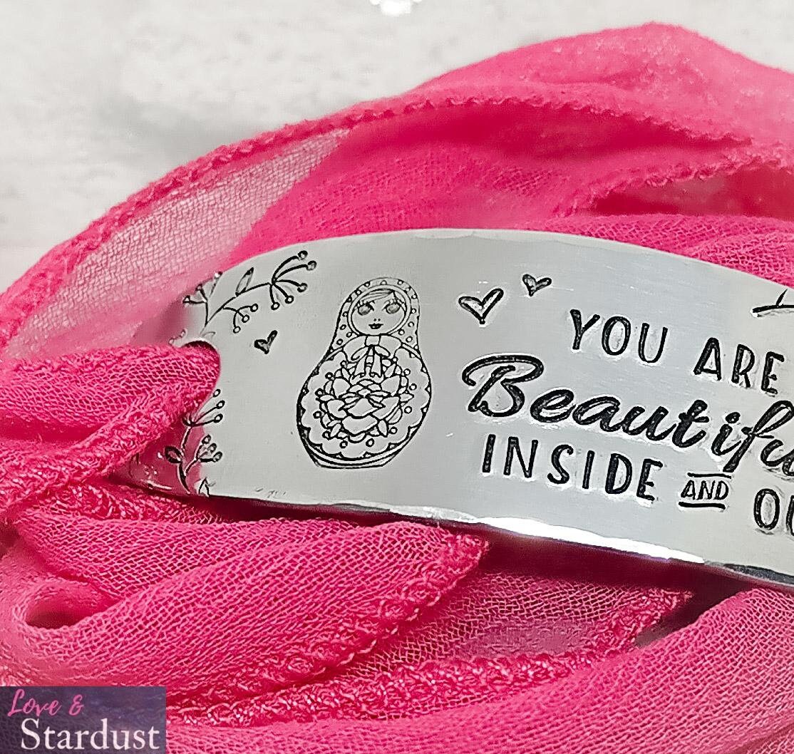 YOU ARE BEAUTIFUL INSIDE & OUT Silk Wrap Bracelet