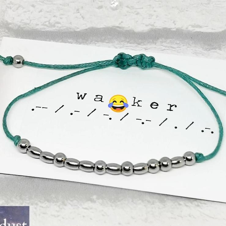 WANKER Morse Code Bracelet