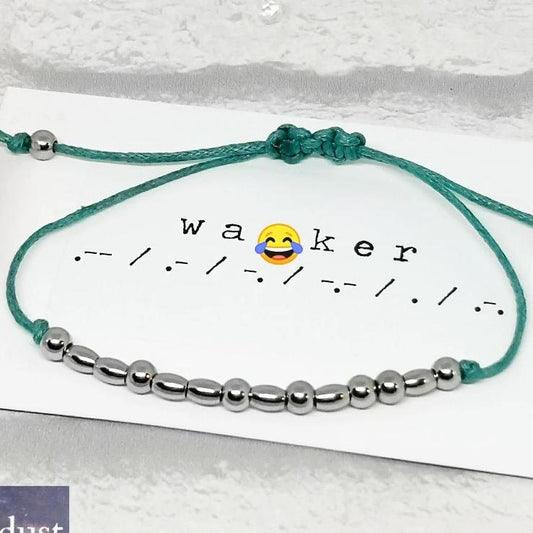 WANKER Morse Code Bracelet