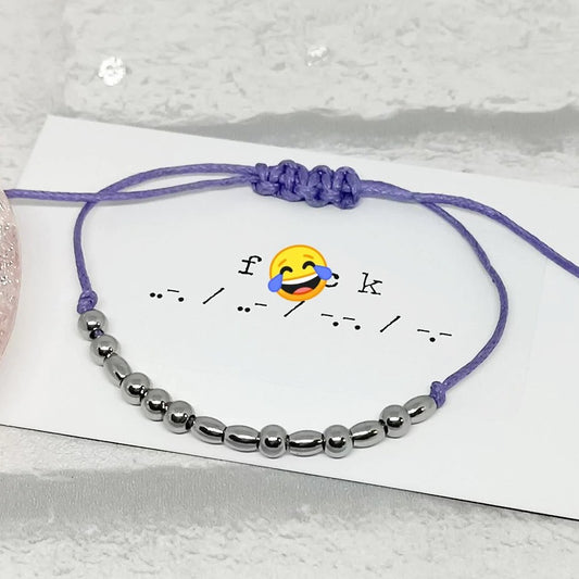 FUCK Morse Code Bracelet