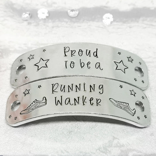 PROUD TO BE A RUNNING WANKER Trainer Tags