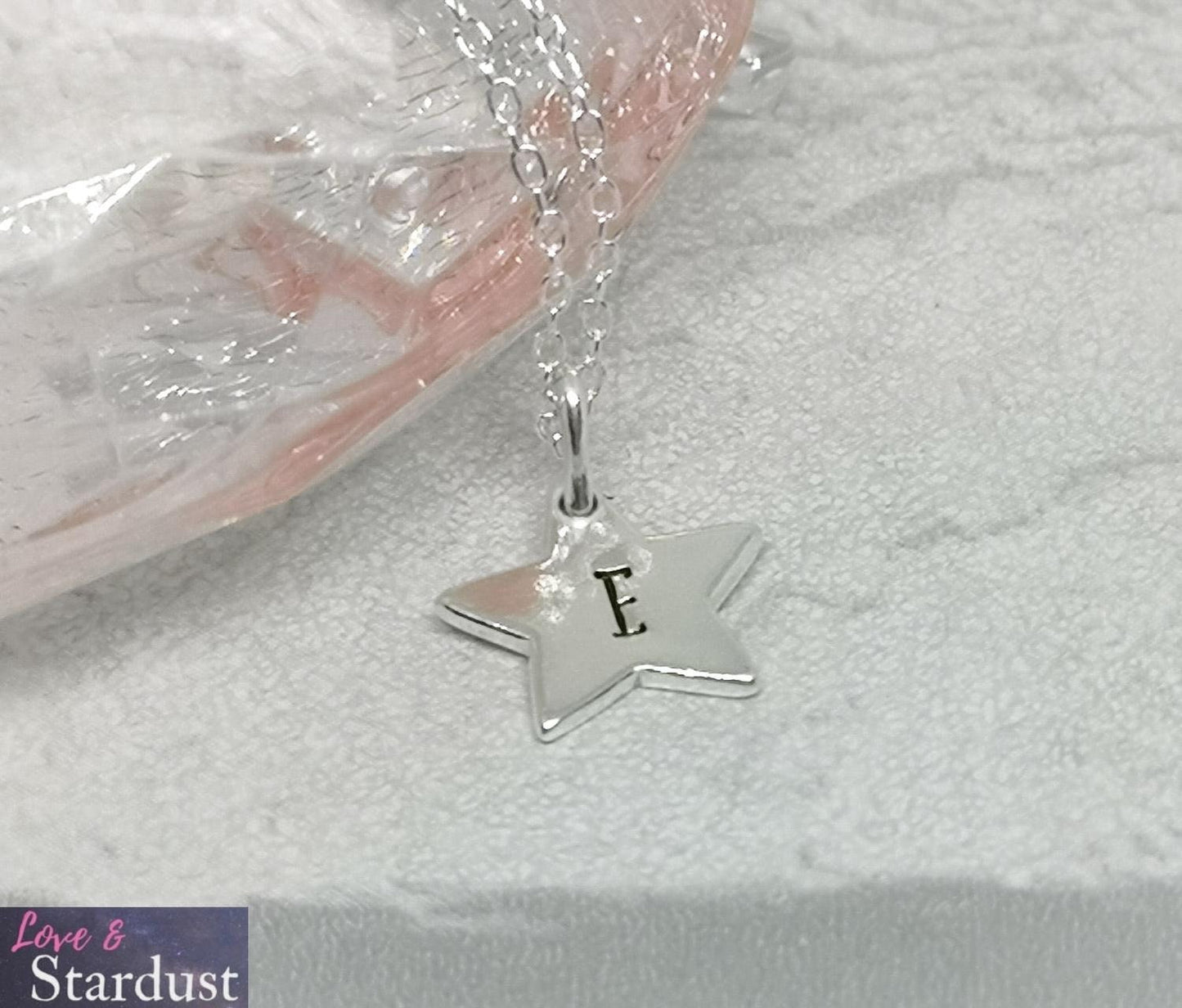 STAR INITIAL Sterling Silver Necklace