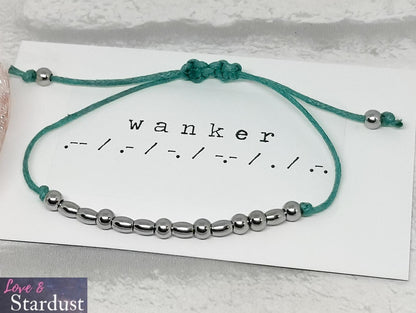 WANKER Morse Code Bracelet