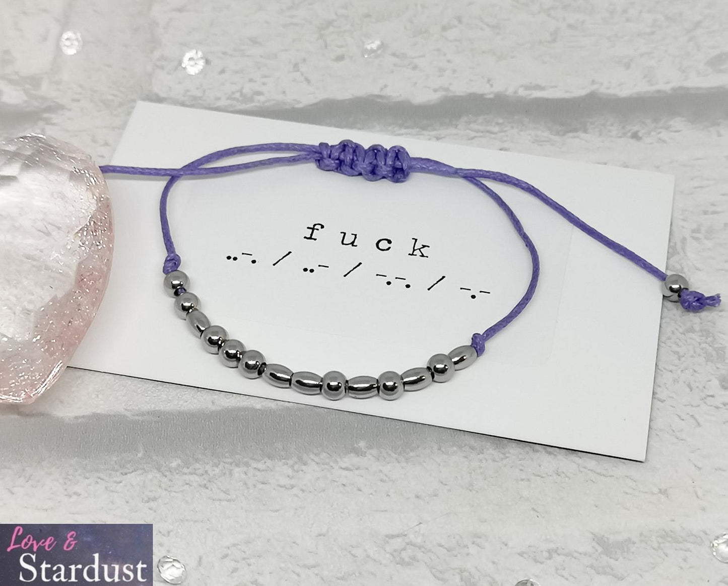 FUCK Morse Code Bracelet