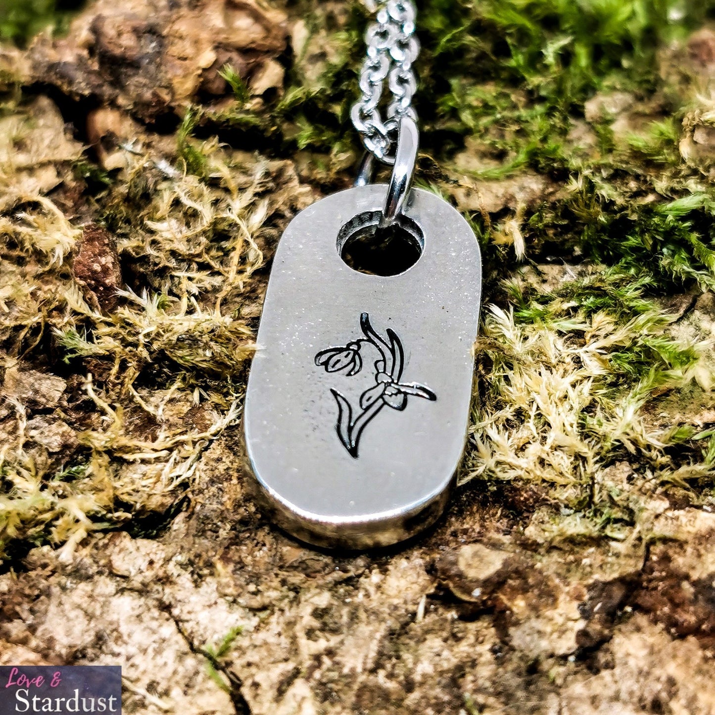 SNOWDROP Pewter Necklace