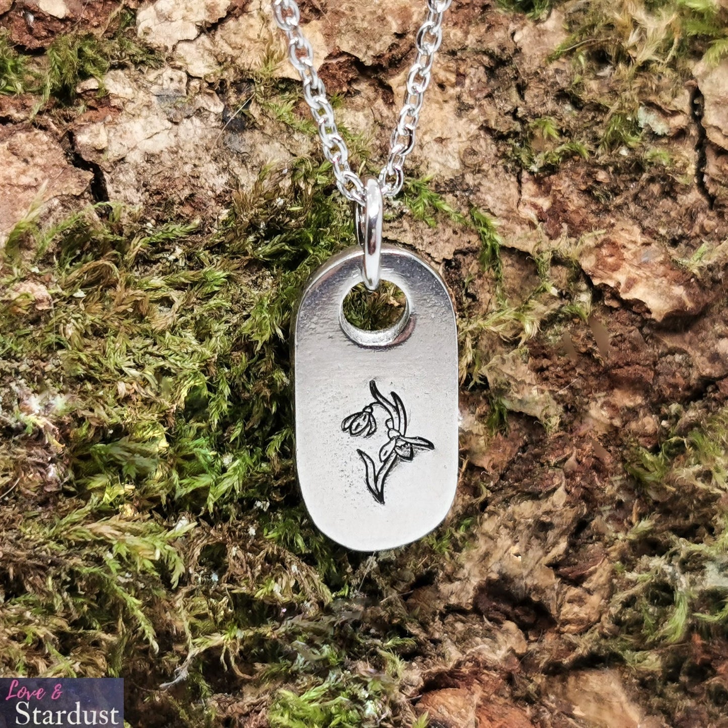 SNOWDROP Pewter Necklace