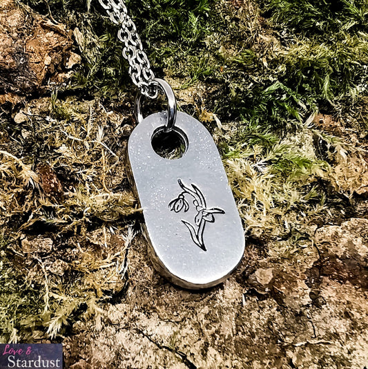 SNOWDROP Pewter Necklace