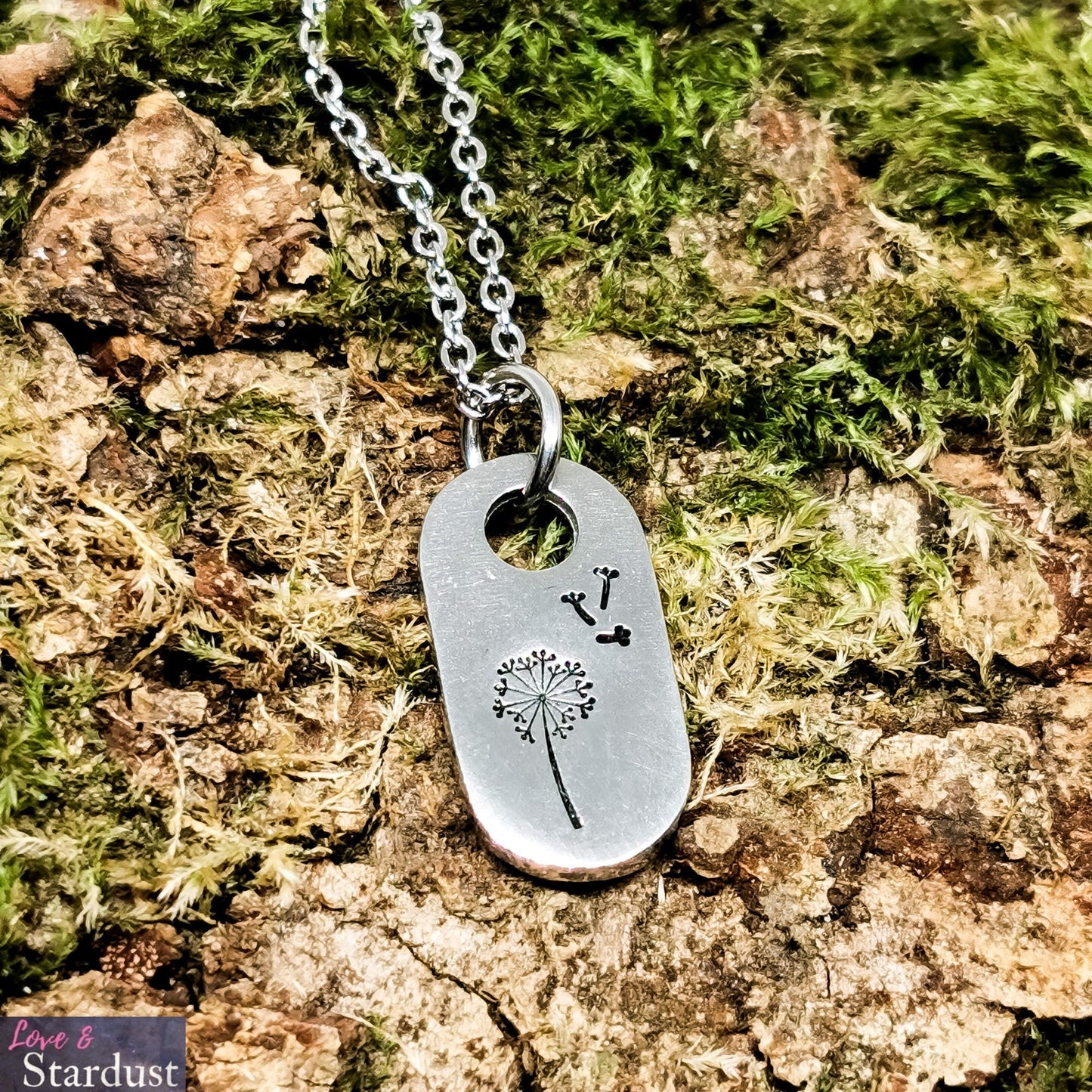DANDELION & FLUFF Pewter Necklace