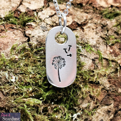 DANDELION & FLUFF Pewter Necklace
