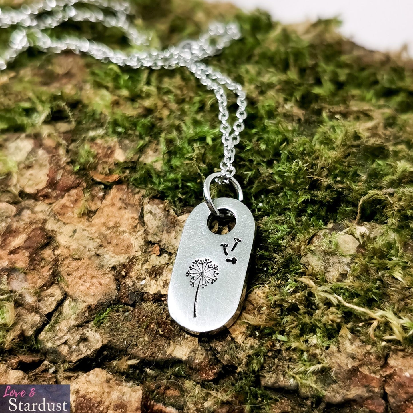DANDELION & FLUFF Pewter Necklace