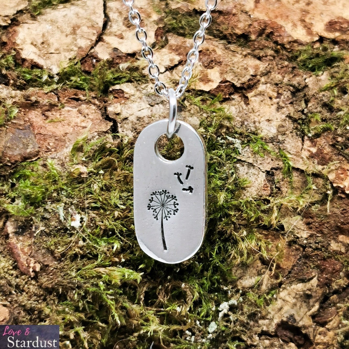 DANDELION & FLUFF Pewter Necklace