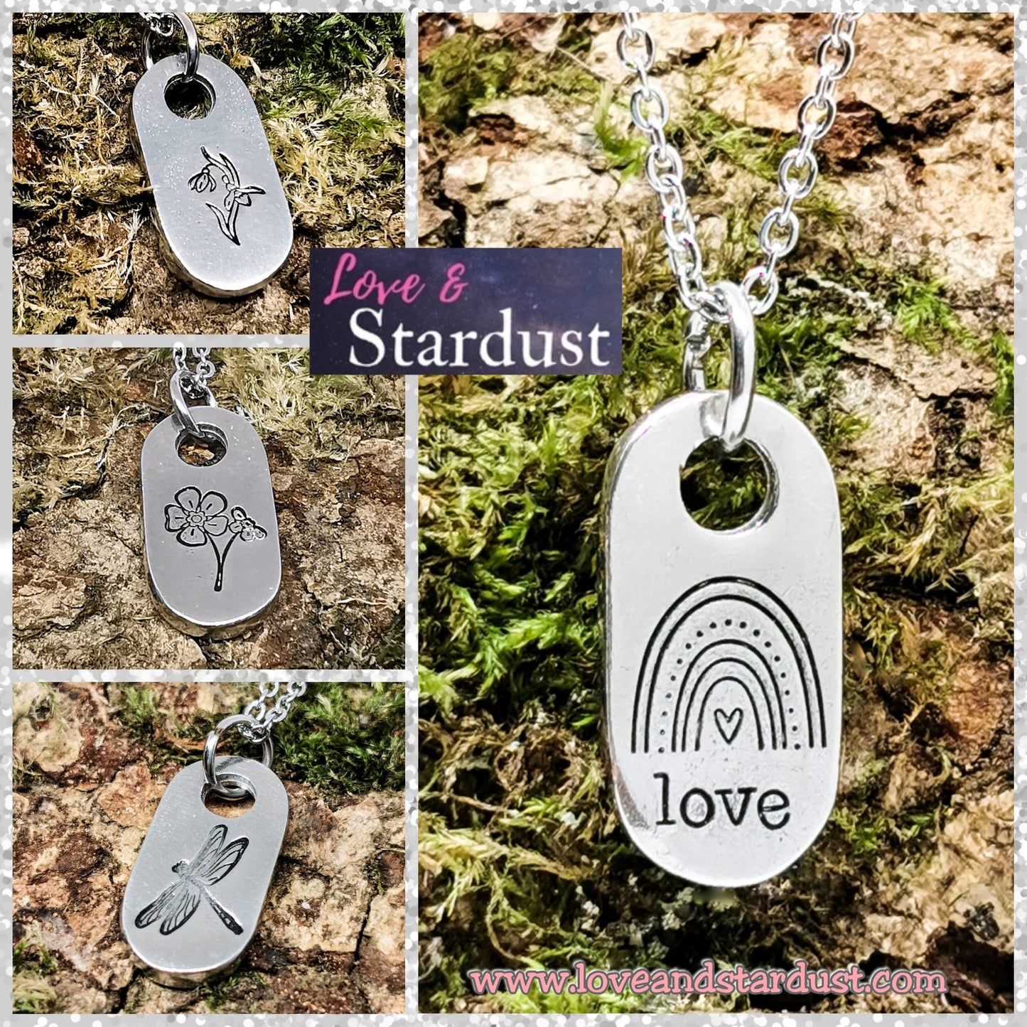 SNOWDROP Pewter Necklace