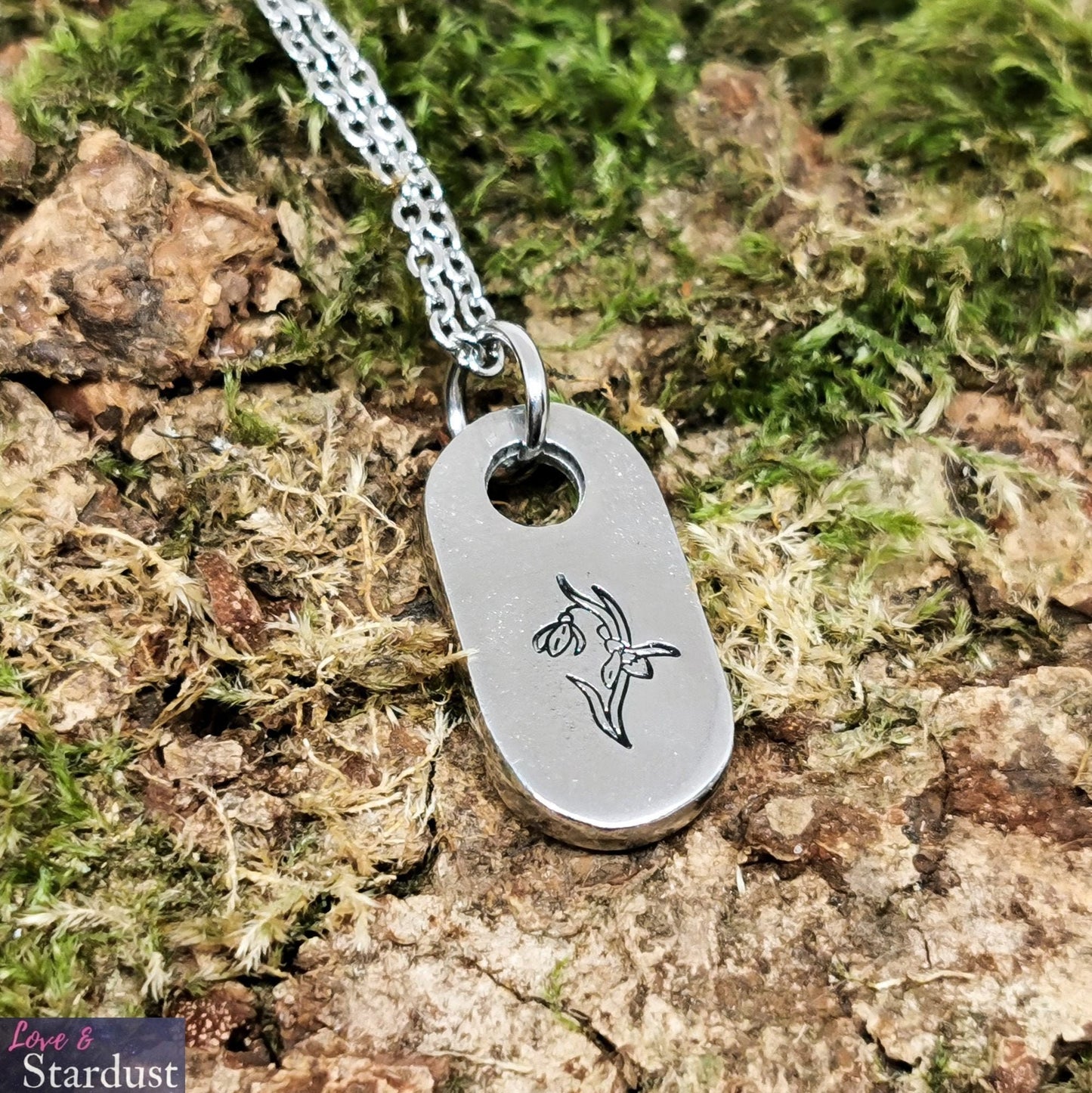 SNOWDROP Pewter Necklace
