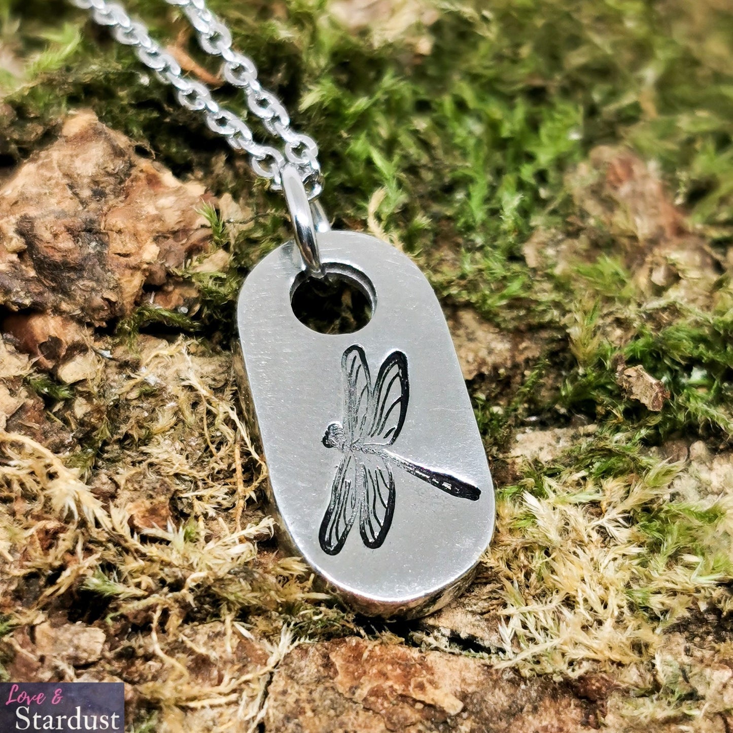 DRAGONFLY Pewter Necklace