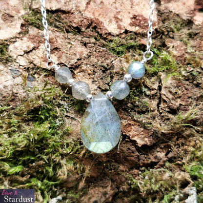 LABRADORITE Sterling Silver Necklace