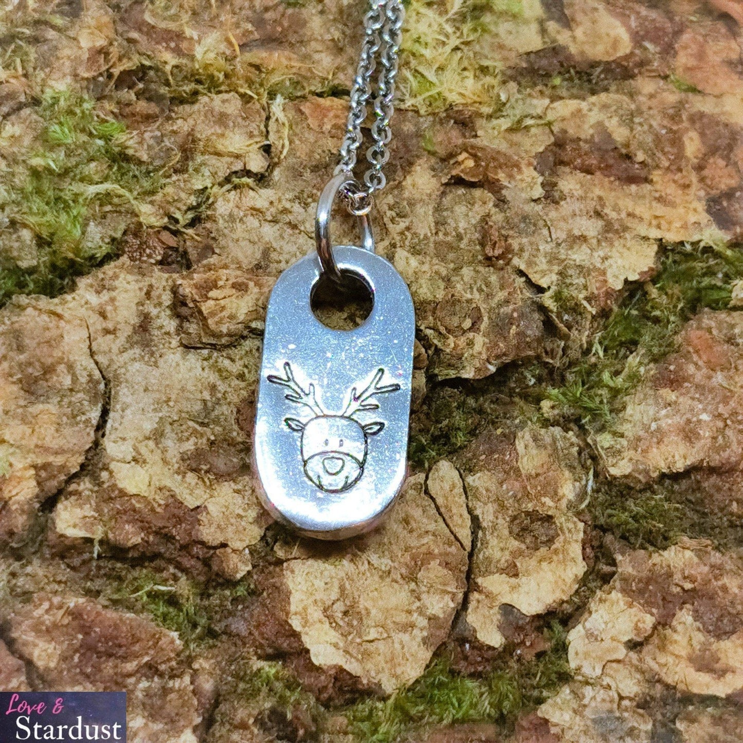 REINDEER Pewter Necklace