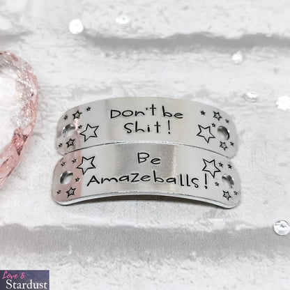 DON'T BE SHIT BE AMAZEBALLS Trainer Tags