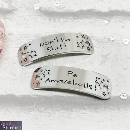 DON'T BE SHIT BE AMAZEBALLS Trainer Tags