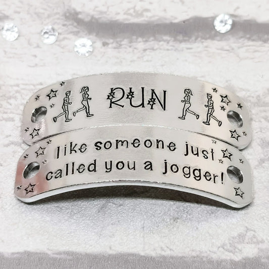 RUN LIKE SOMEONE CALLED YOU A JOGGER Trainer Tags