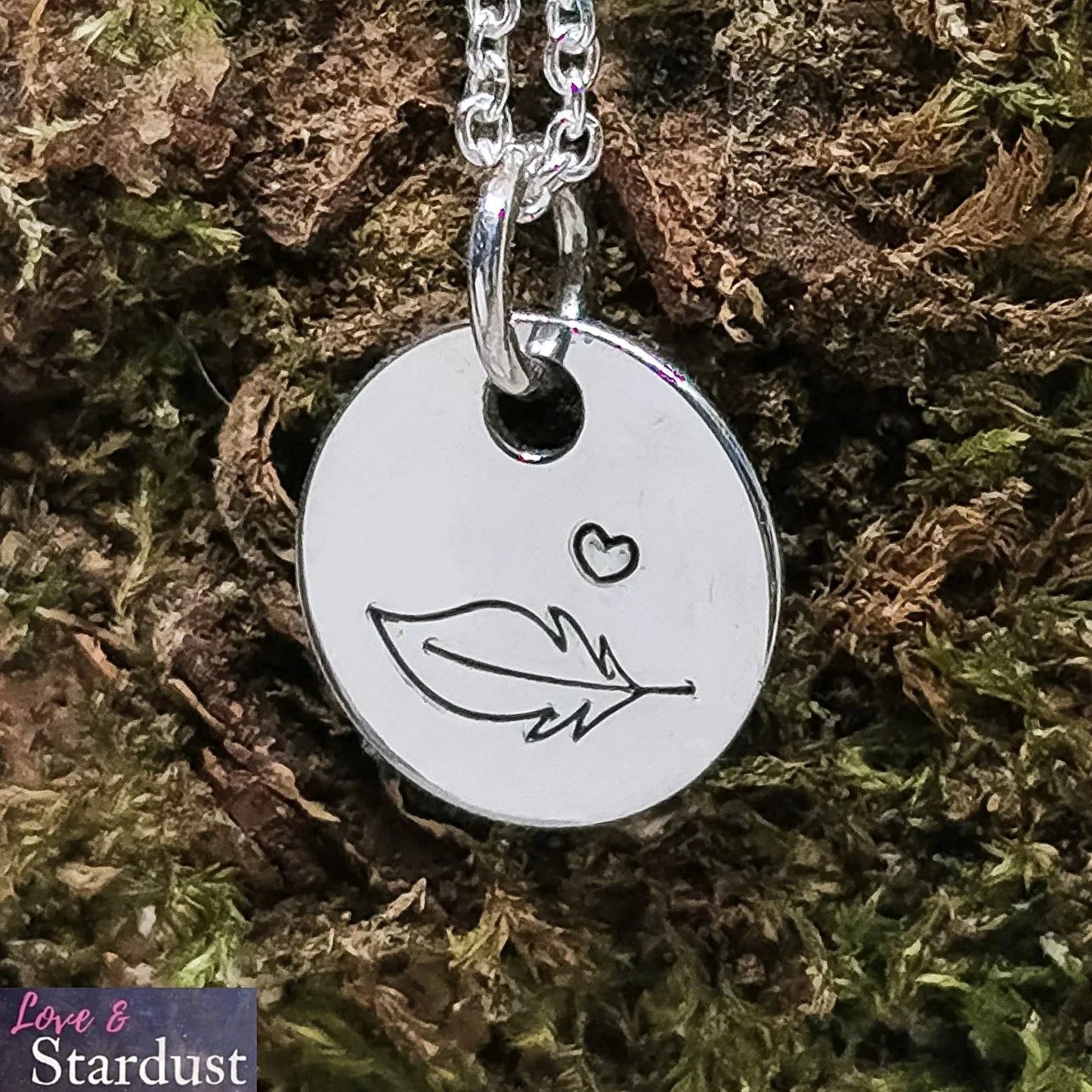 MEMORIAL FEATHER Sterling Silver Necklace